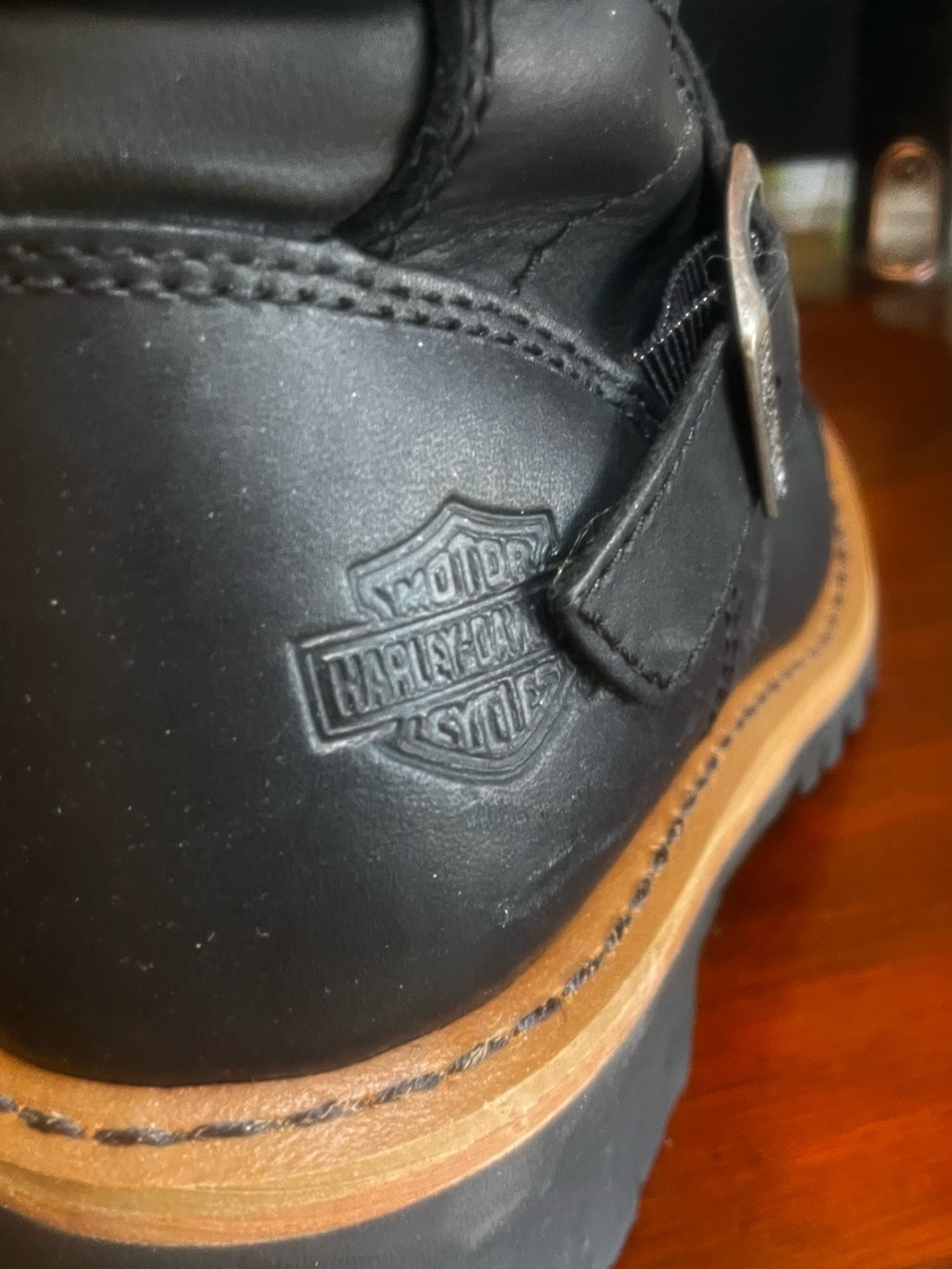 Harley Davidson ALBARA Lace Up BAD A... Biker Boots! 8M - Picture 9 of 9